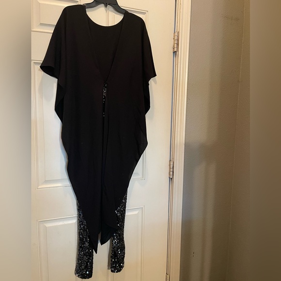 BCBG sequined capped sleeves jumpsuit - Picture 7 of 9